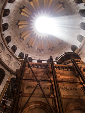 Kudüs - Juli 15: Yunan Şapel kilise kutsal Sepulchr