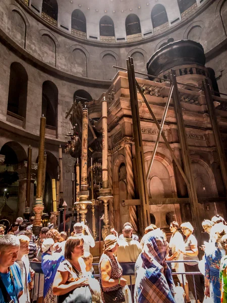 耶路撒冷-朱莉 15: 希腊教堂的教堂的圣 Sepulchr — 图库照片