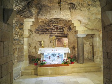 Nazareth, İsrail 8 Temmuz 2015; Annunc Bazilikası içinde