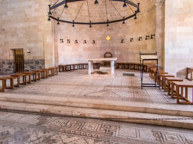Tabgha, İsrail - Juli 9: Tabgha mozaik, Multip in The Church