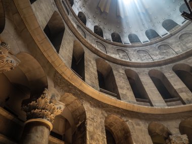 Kudüs - Juli 13: Yunan Şapel kilise kutsal Sepulchr