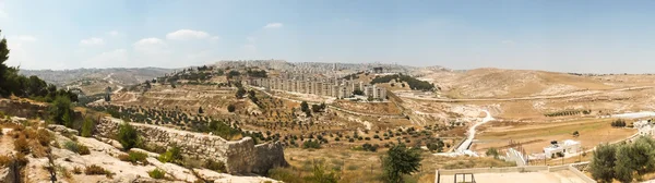 Shepherd'ın alanından, Beit Sahour, Bethlehem doğusunda Panorama, — Stok fotoğraf