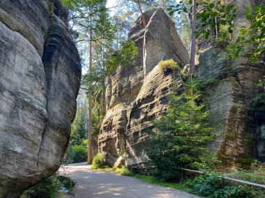 Çek Cumhuriyeti 'ndeki Rock Town Adrspach, Rocks