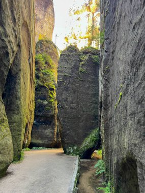 Çek Cumhuriyeti 'ndeki Rock Town Adrspach, Rocks
