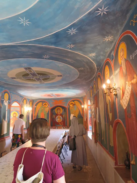 The painting in the Church of St. John in the desert, the area o — Stock Photo, Image