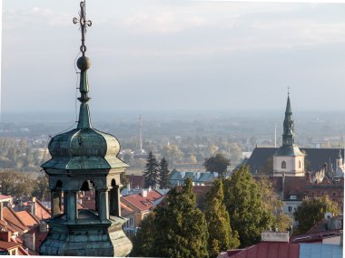 Bir turistik cazibe, Polonya tarihi eski şehir panoraması