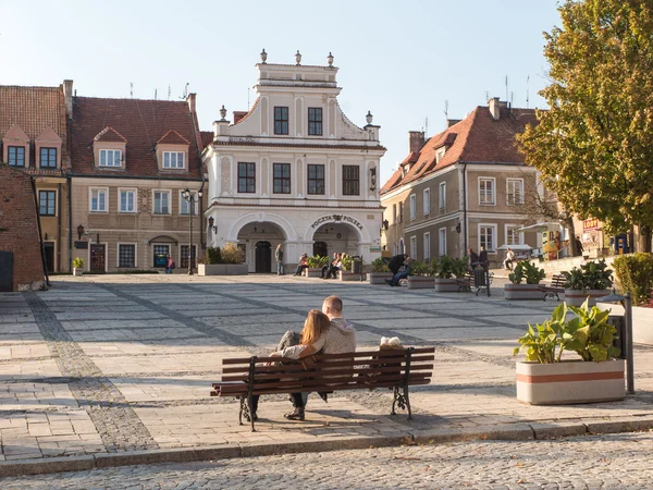 SANDOMIERZ, POLONIA 16 ottobre 2015. : Pace e riposo sul vecchio — Foto Stock