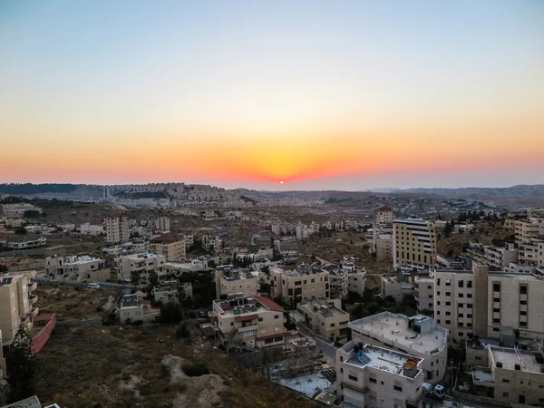 Vista dell'alba sulla nuova parte di Betlemme — Foto Stock