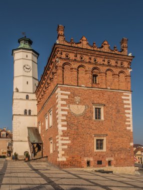 Sandomierz, Polonya - 16 Ekim tarihinde eski şehrin Ekim 16:Part,