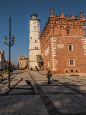 Sandomierz, Polonya - 16 Ekim 2015: Çapa ve zincir disappea