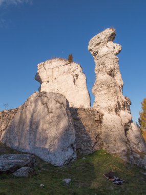 Ogrodzieniec Jura buzlu tırmanma pratik