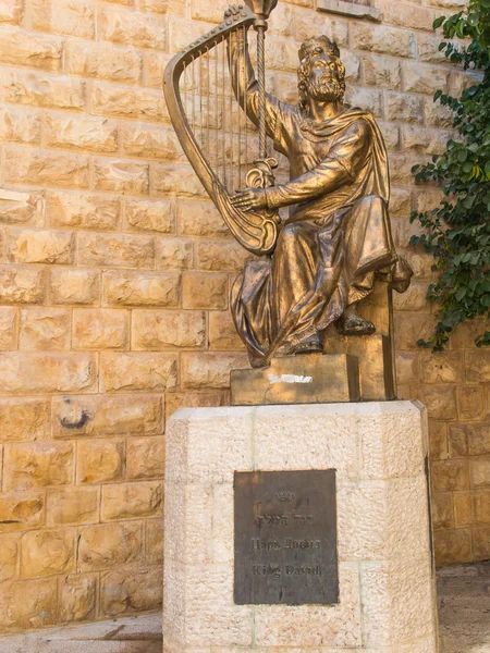 Jerusalem, Israel - 13 juli 2015: The King David skulptur — Stockfoto