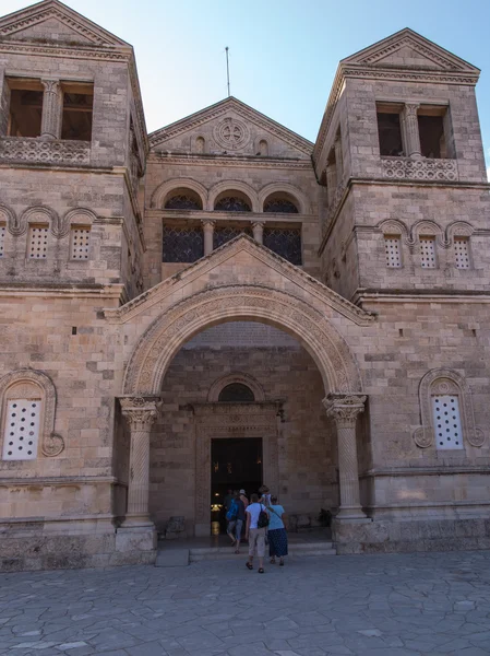 Iglesia cristiana en el monte Tabor bíblico, Galilea —  Fotos de Stock