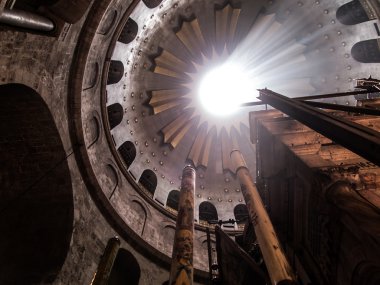 Kudüs - Juli 13: Yunan Şapel kilise kutsal Sepulchr