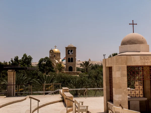 Qasr el Yahud közelében Jericho, a pla-a ' hagyomány szerint — Stock Fotó