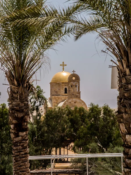 Qasr el Yahud perto de Jericó, de acordo com a tradição é o pla — Fotografia de Stock