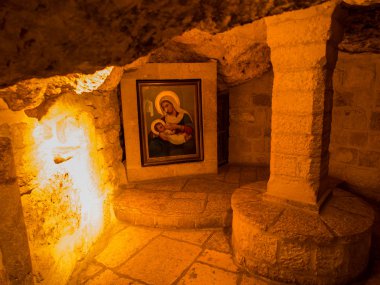 Bethlehem, İsrail - 12 Temmuz 2015: Süt Grotto Bethlehem, ISR