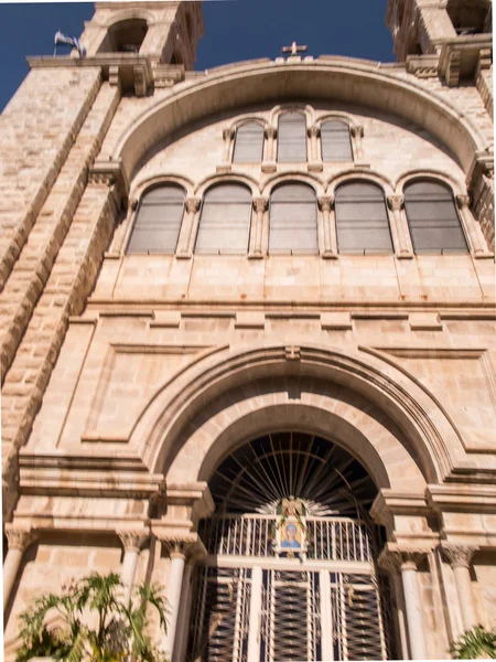 Modern Greek Orthodox convent in at Nablus in the West Bank, Isr — Stock Photo, Image