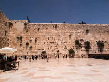 Yahudi dua ve hacılar Batı yanında