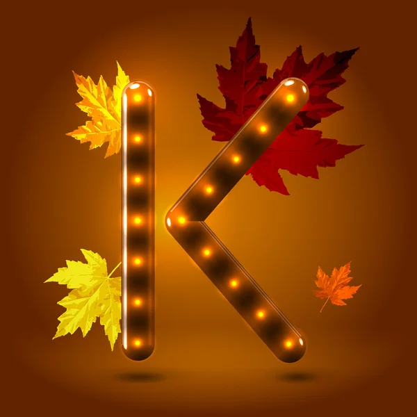 Lettre majuscule K — Image vectorielle