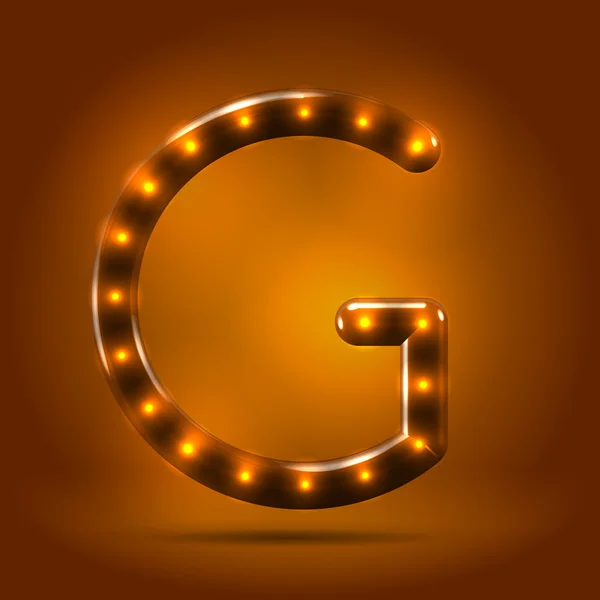 Lettre majuscule G lettre — Image vectorielle