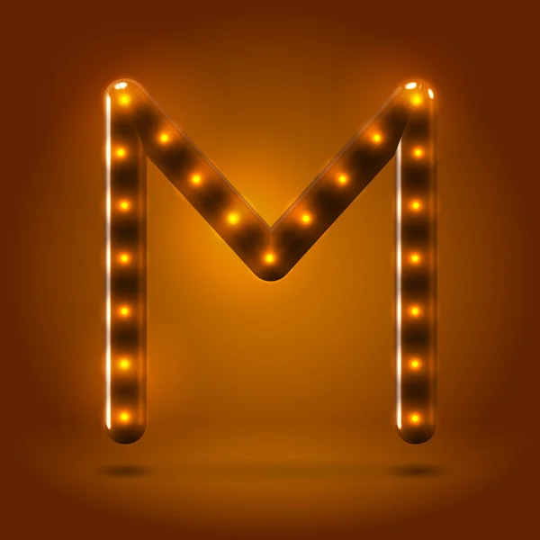 Capital letter M letter — Stock Vector