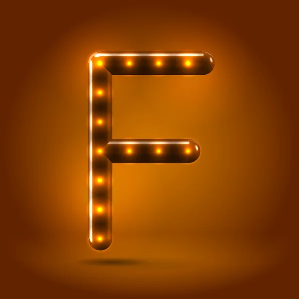 Κεφαλαίο γράμμα f επιστολή — Διανυσματικό Αρχείο
