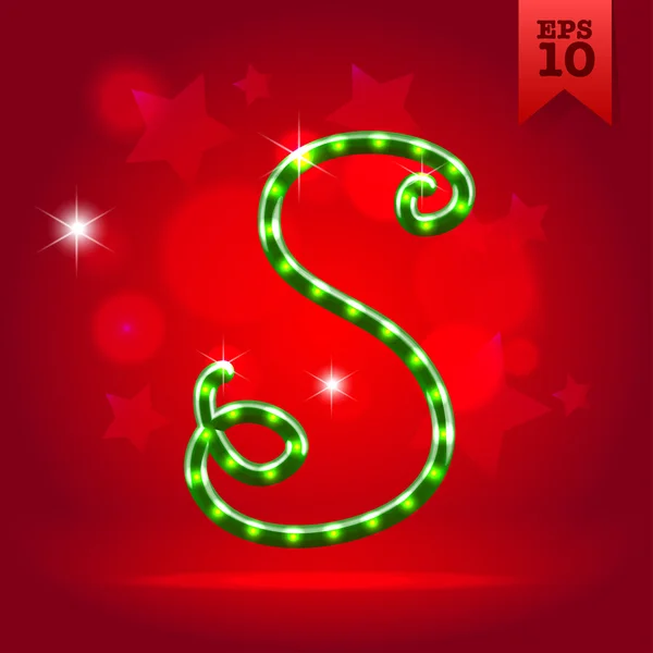 Decorative letter S — Stock Vector