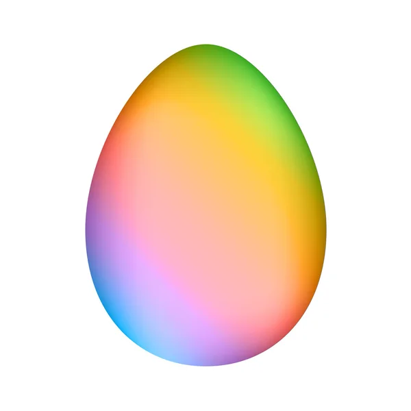 Rainbow minimalistic easter egg — Stock Vector