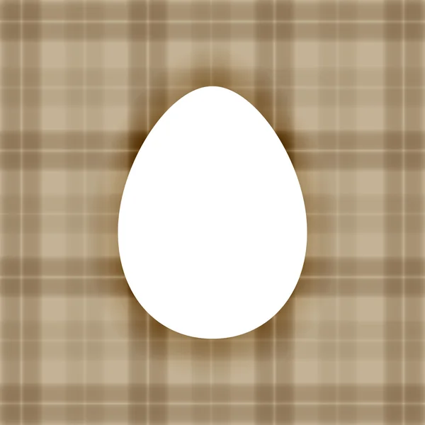 Plain white egg background — Stock Vector