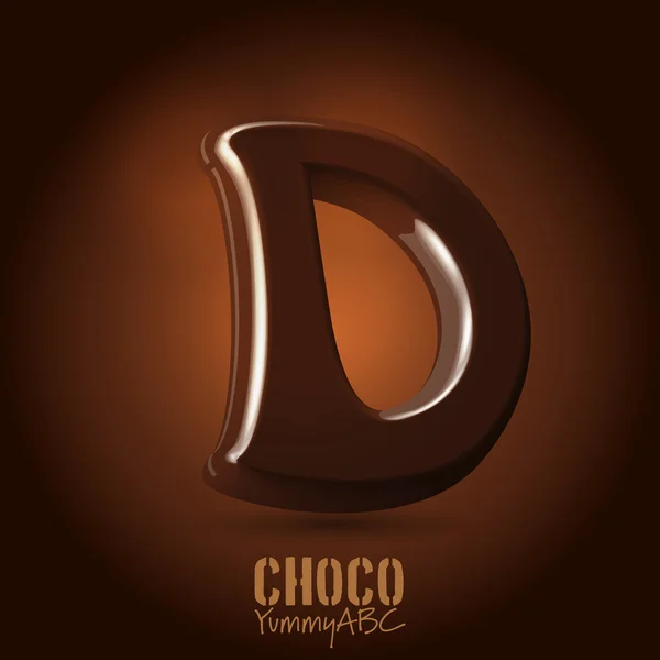 Milk chocolate  capital D — Διανυσματικό Αρχείο