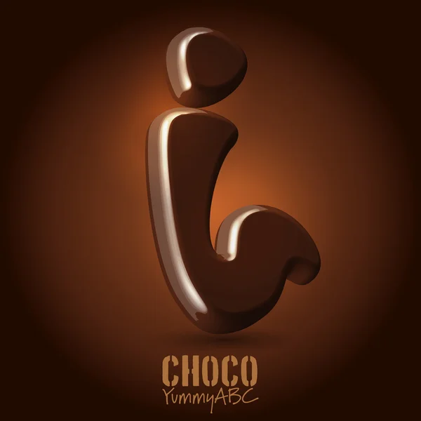 Leche capital chocolate I — Vector de stock