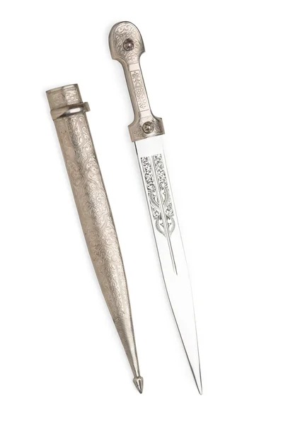 Oriental dagger on a white background — Stock Photo, Image