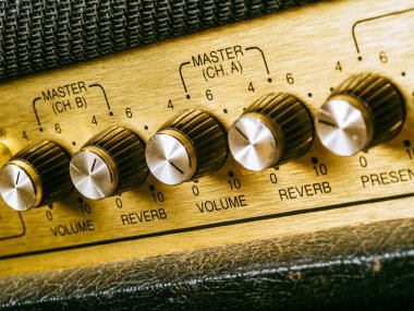 Vintage amplifier volume knob clipart