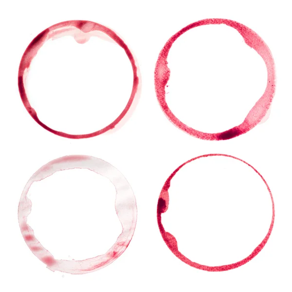 Wine glass stains — Stock Photo, Image
