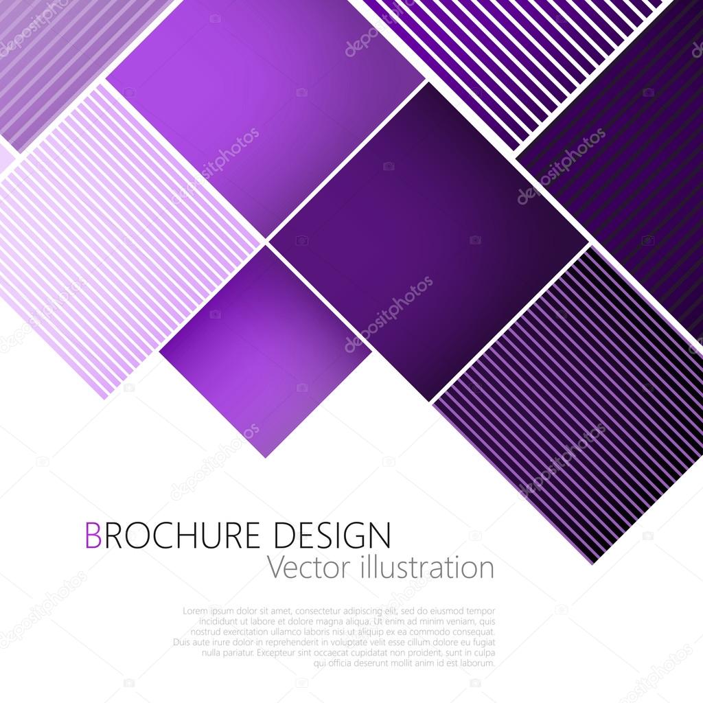 Abstract square purple background. Vector Illustration