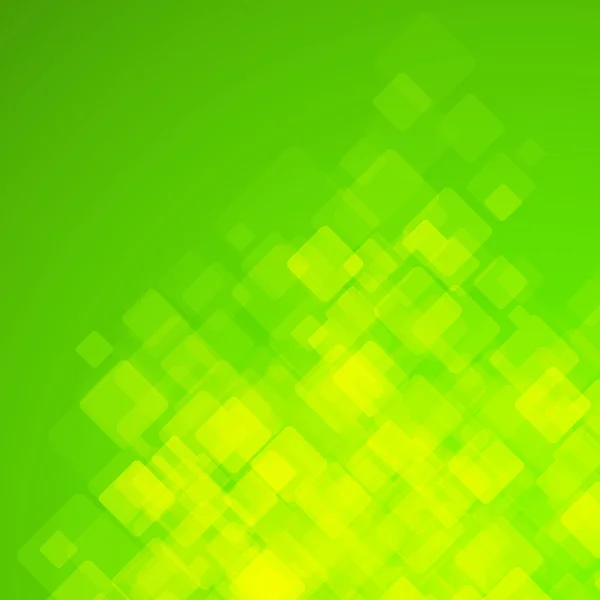 Fundo verde quadrado abstrato. Ilustração vetorial — Vetor de Stock