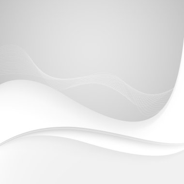 Soyut beyaz dalgalar - kavram veri akış. Vektör