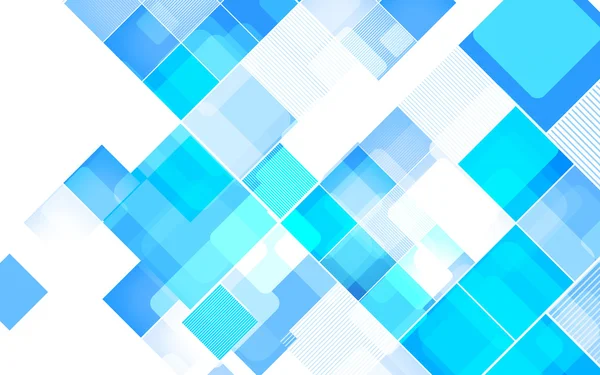 Abstrakter quadratischer blauer Hintergrund. Vektorillustration — Stockvektor