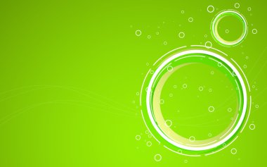 Soyut yeşil arkaplan. Vektör illüstrasyonu