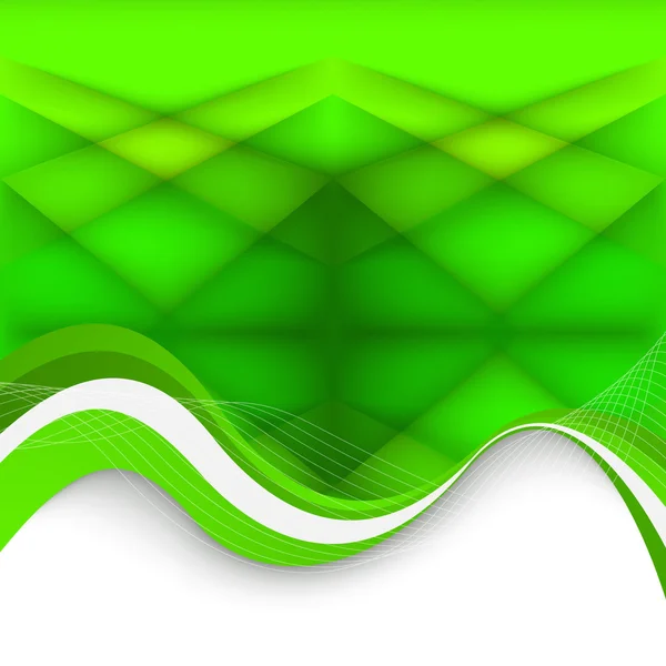 Abstracte groene achtergrond. Vectorillustratie — Stockvector