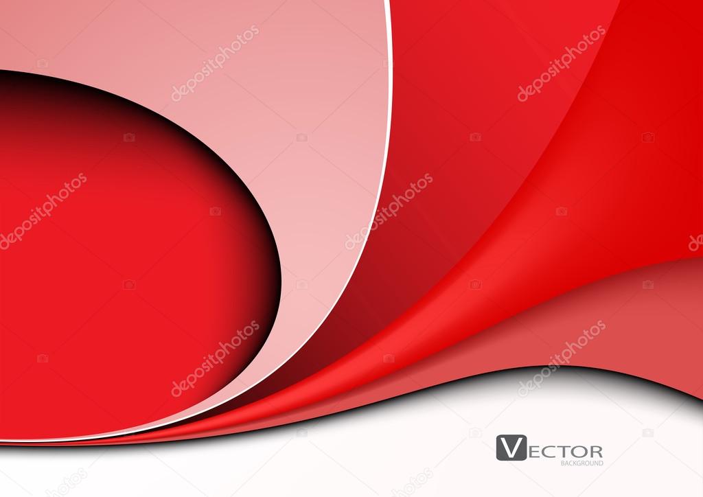 Abstract red background. Vector Illustration