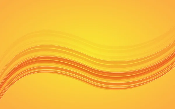 Abstract orange waves - data stream concept. Vector Illustration — Stock Vector