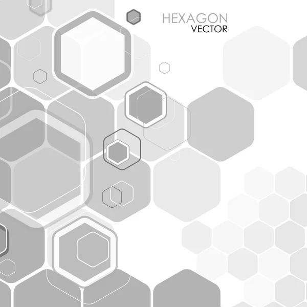 Latar belakang hexagon abstrak. Vektor - Stok Vektor