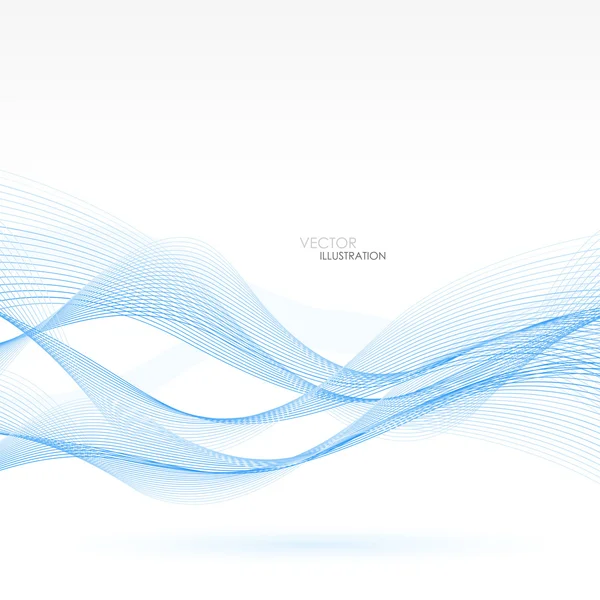 Abstrakter Hintergrund mit blauen Linien. Vektorillustration — Stockvektor