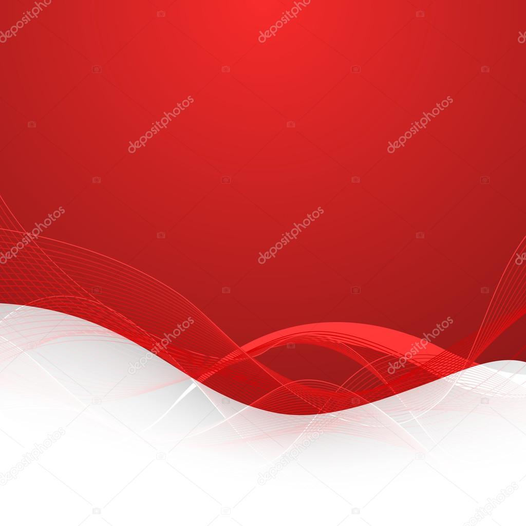 Abstract red background with lines. Vector Illustration