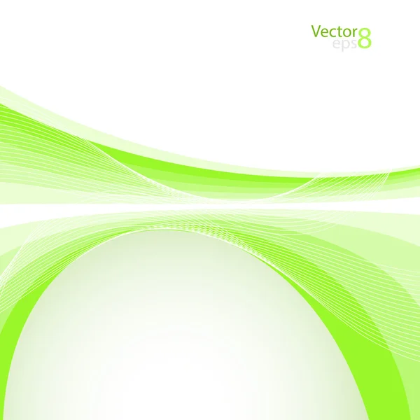 Fondo verde abstracto. Ilustración vectorial — Vector de stock