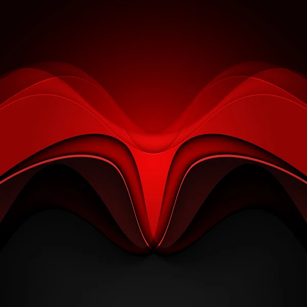 Fondo abstracto con líneas rojas. Ilustración vectorial — Vector de stock