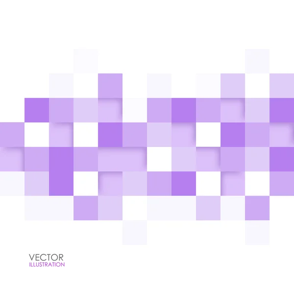抽象的な正方形薄紫色の背景。ベクトル図 — ストックベクタ