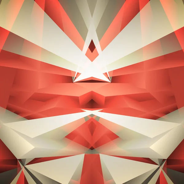 Fundo vermelho geométrico abstrato. Ilustração vetorial — Vetor de Stock